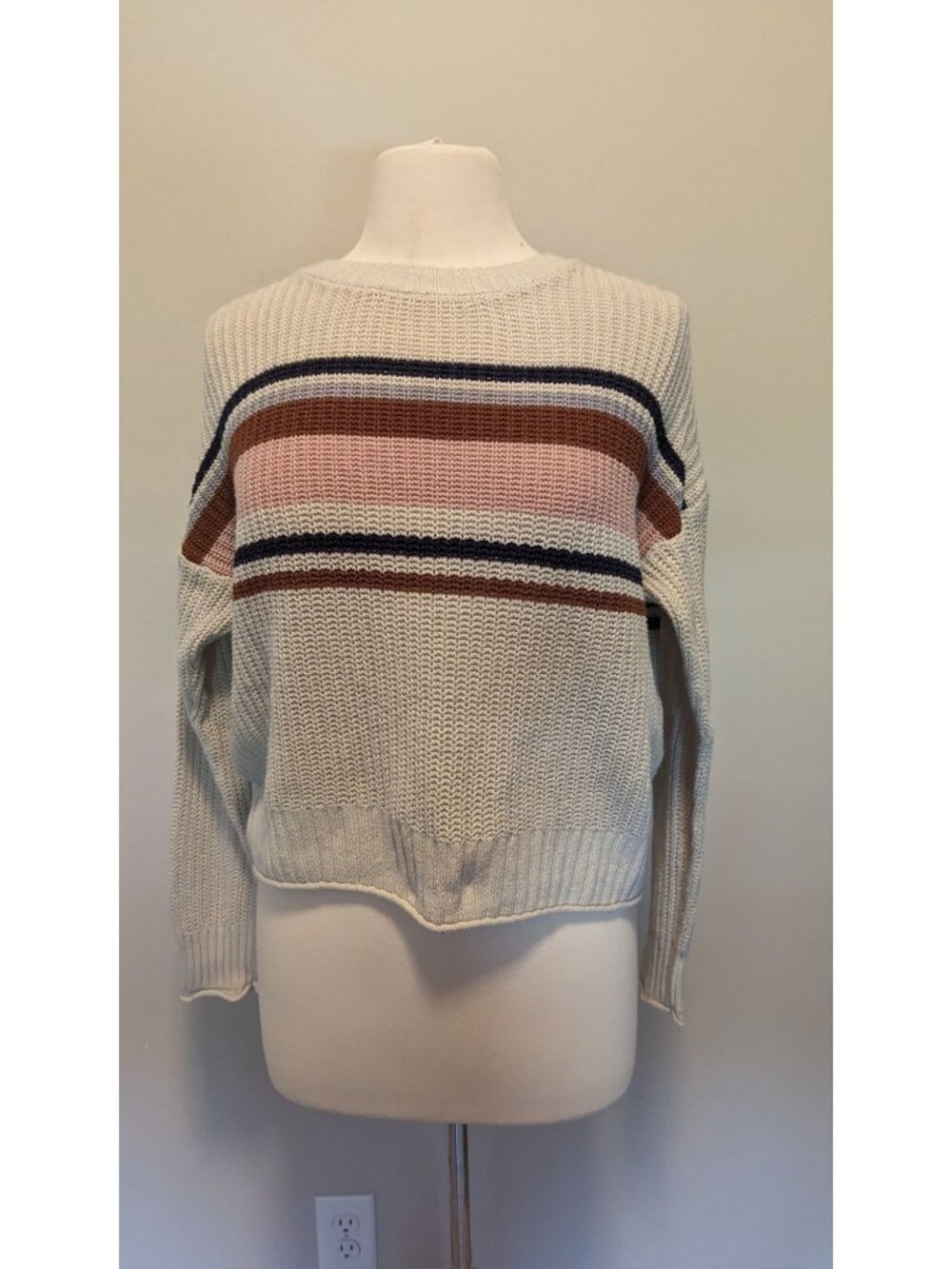 American Eagle Womens Striped Knit Sweater XS Pullover